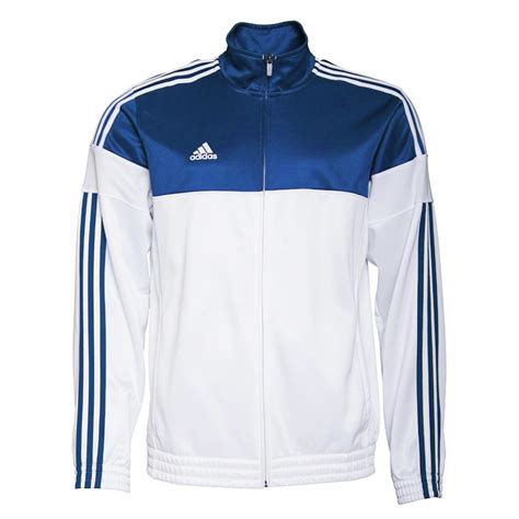 weiße adidas jacke blaue streifen herren|weiße Jacken für Herren .